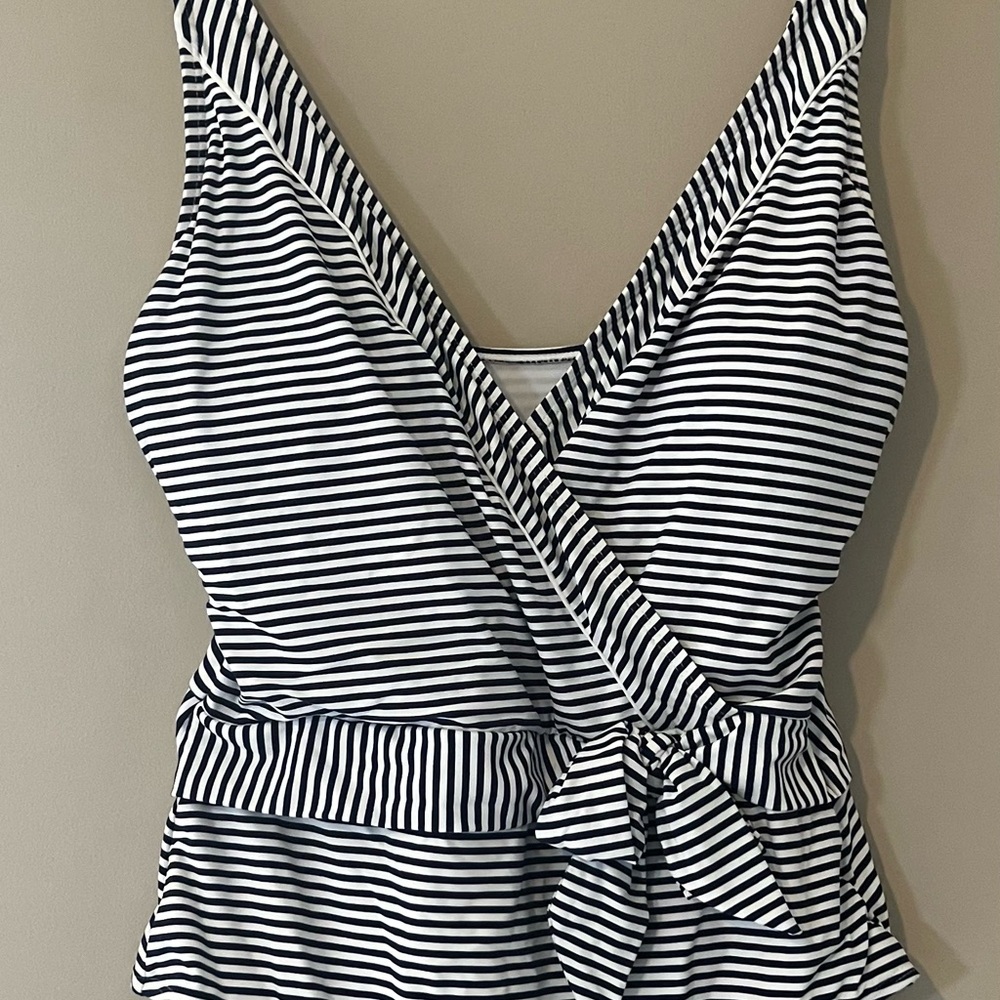 NIPTUCK Striped Blue and White  One Piece